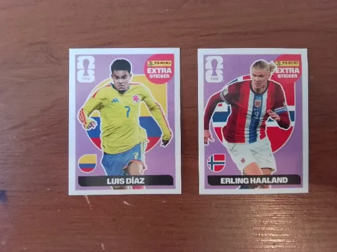 Figurinhas Bordô Copa 2026 , Haaland e Luis Díaz