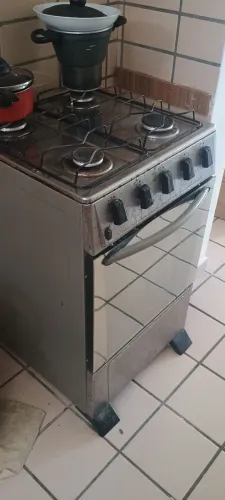 Fogão inox espelhado 4 bocas