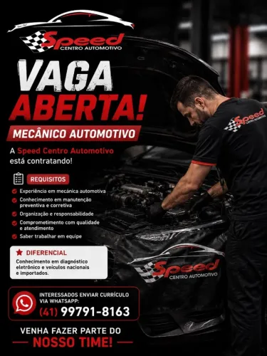 ? VAGA: MECÂNICO AUTOMOTIVO