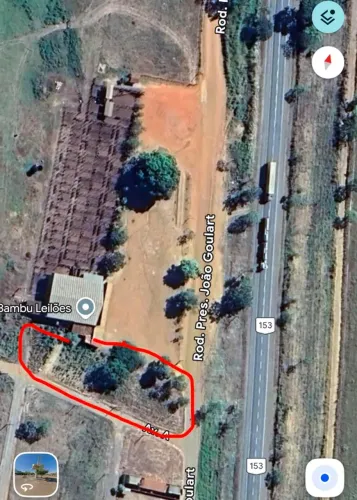 7 lotes escriturados em Campinorte ao lado do BR-153 e Bambu Leilões (200-270 m2 cada)