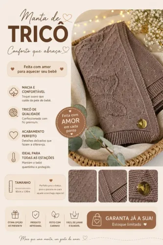 Manta para menina 