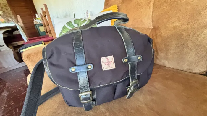 Bolsa para câmera - couro 