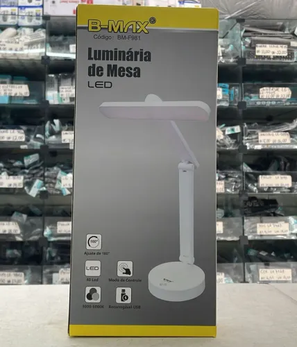 Luminária de Mesa Bmax Recarregável