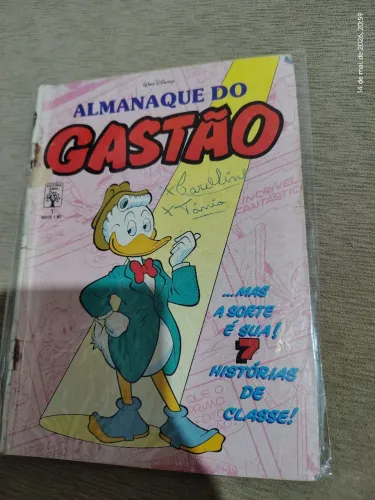 Almanaque do GASTÃO, número UM, Disney, ano 1986.