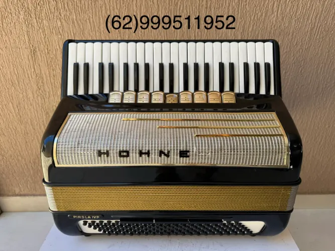 Acordeon sanfona gaita Hohner 4ª de voz reduzida 