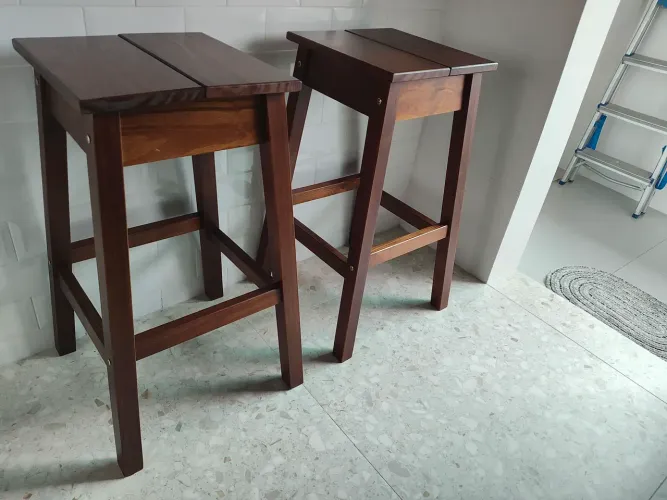 2 Banquetas para balcão 75 cm altura 