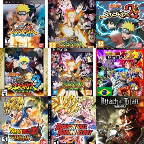Jogos de Naruto e DbZ Ps3 - Mídia Digital
