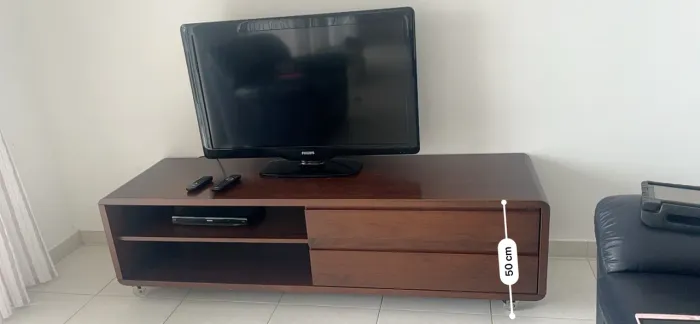 Rack tv smart móvel madeira tv