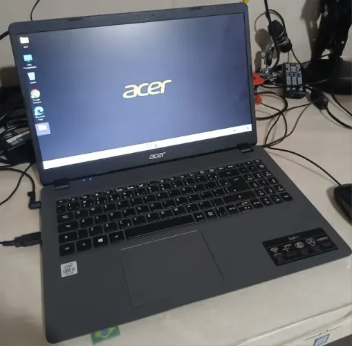 Notebook Acer i3-10TH NVME 256GB Mem 8GB Tela 15.6"