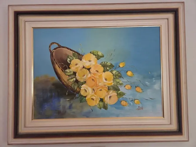 PINTURA SOBRE TELA - QUADRO ANTIGO