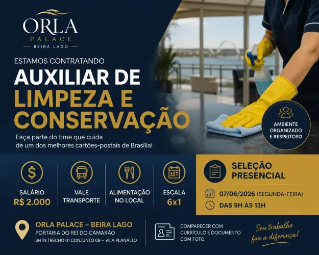 AUXILIAR DE LIMPEZA E CONSERVAÇÃO. 