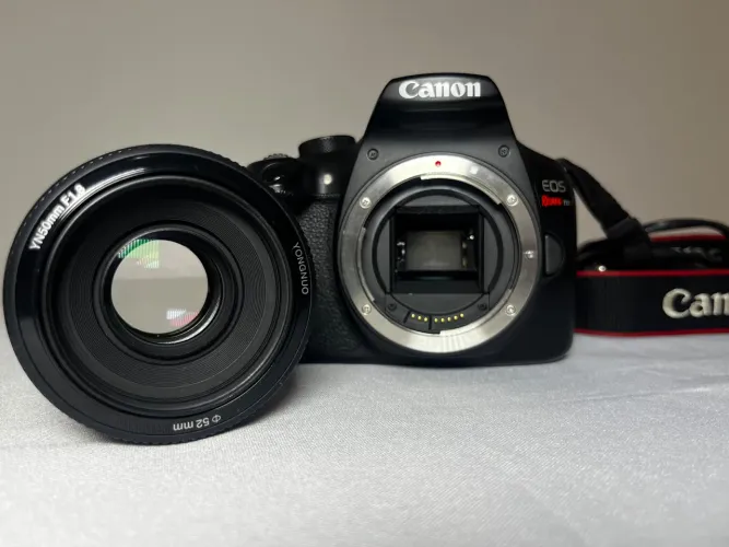 CANON T6 + 50MM YONGNUO + FLASH ANDOER L201 ? R$ 2.000