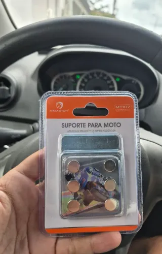 SUPORTE MAGNÉTICO PARA MOTO | 06 ímãs super poderosos (H'MASTON MT107)