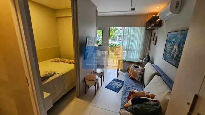Makia Flat Térreo | 01 Quarto | Vista para Piscina | R$ 510 Mil