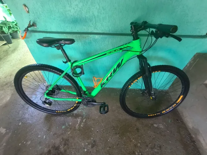 Bicicleta Aro 29 KSW K3.0 - Quadro Alumínio - Verde Neon