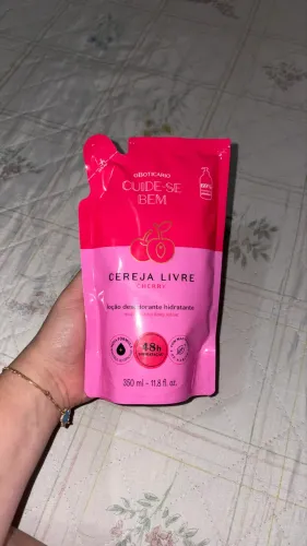 oBoticário Refil do Hidratante Cereja Livre Cherry Cuide-se Bem 350ml