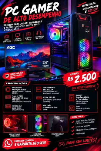 Pc gamer completo