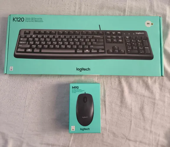 Kit teclado e mouse Logitech