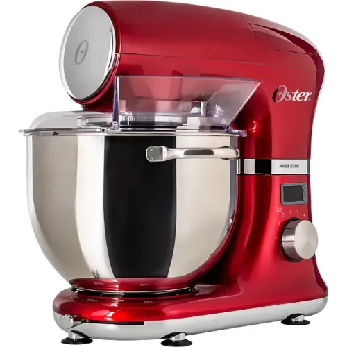 Batedeira Planetária Oster Bowl Inox 1000W Vermelha - Excelente Estado
