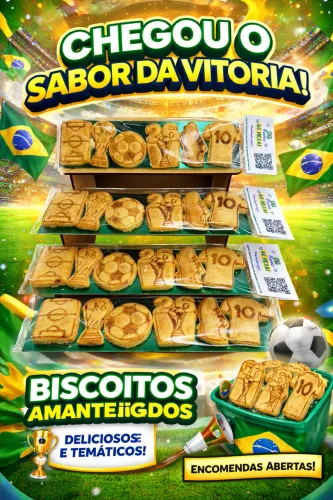 Biscoito tema Copa do mundo 