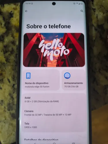 Vende-se celular moto Edge 50 fusion