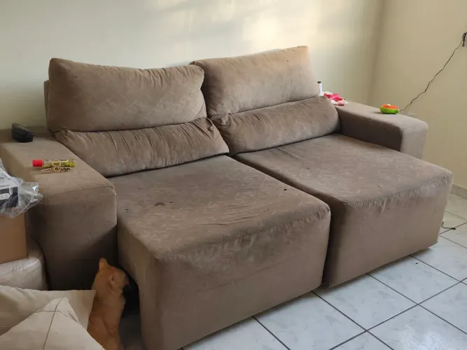 Sofá retrátil 2 lugares