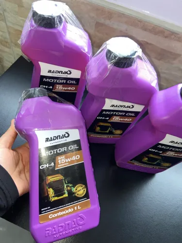 Kit 4 litros de óleo de motor para caminhão e ônibus 15W40 CH-4 lacrados.