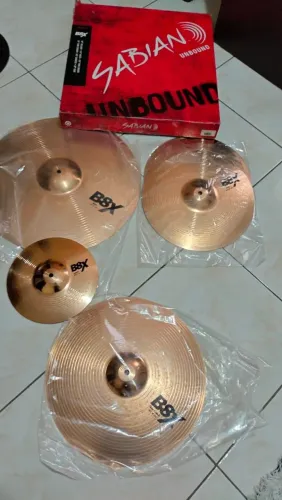 Kit de pratos Sabian B8x novos