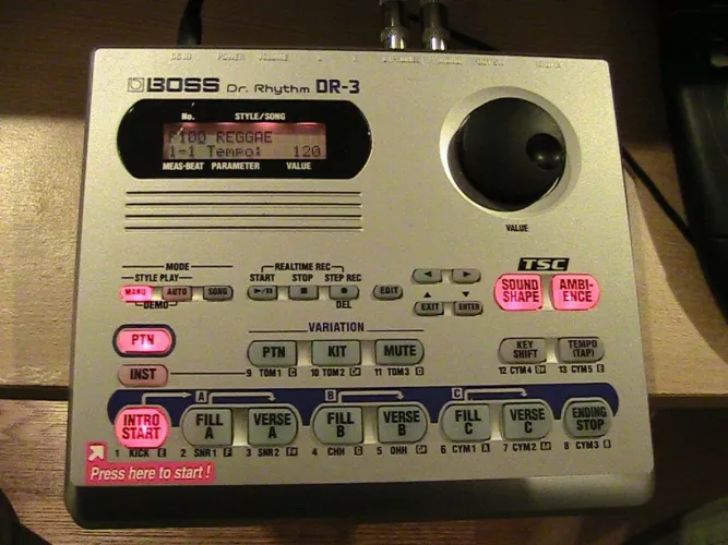 BATERIA ELETRÔNICA BOSS DR 3