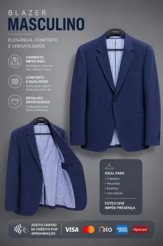 Vendo Blazer azul marinho importado