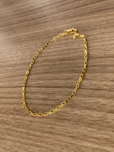 Pulseira masculina GUCCI folheada OURO 18k