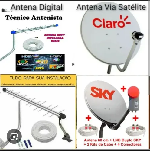 Antenas/receptores de tv em geral 