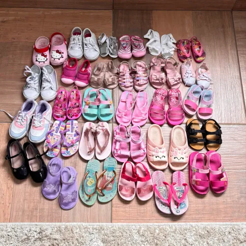 Lote sapatos infantis menina
