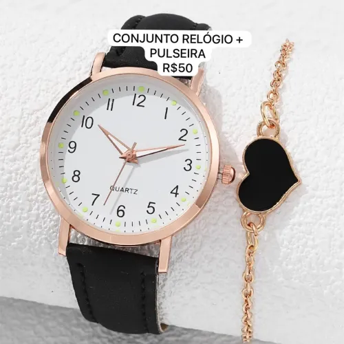 CONJUNTO RELÓGIO + PULSEIRA
