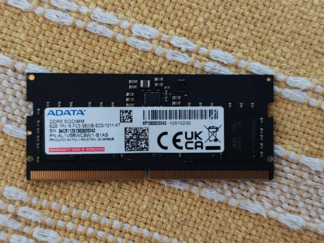 Memória Ram DDR5 - 8GB SODIMM 5.600MHZ