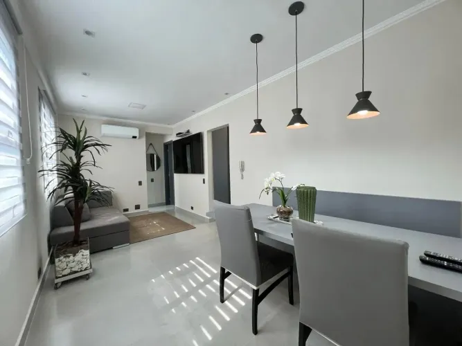 Apartamento com 1 dormitório mobiliado para alugar no bairro Aparecida - Santos/SP