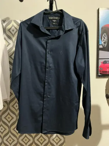 Camisa Social Sketch 100% Algodão Fio 60 Slim Fit - Tamanho 2