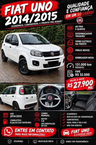 Fiat Uno Vivace 1.0 EVO Fire Flex 8V 3P 2014