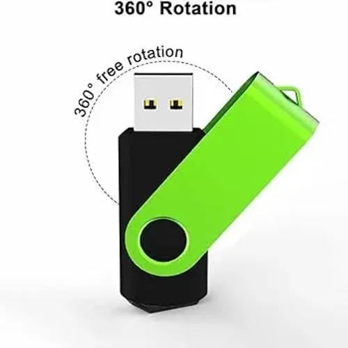 Pen Drives de 16 GB a granel USB 2.0, cartão de memória giratório com LED, armazenamento