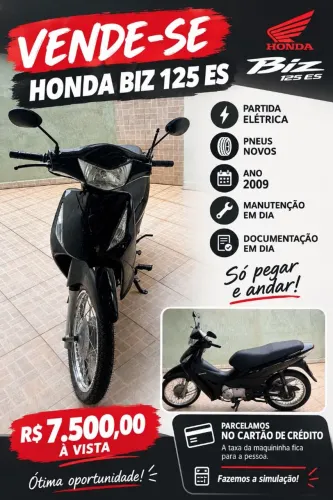 Vendo Biz Partida Elétrica 2009