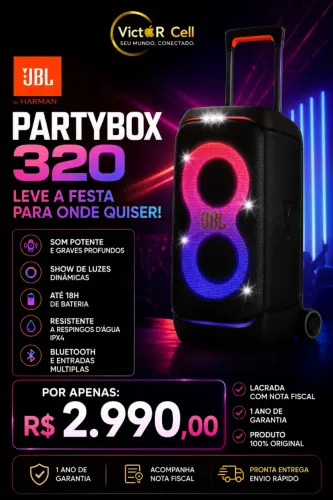 JBL Partybox 320 | Lacrada | Nota Fiscal