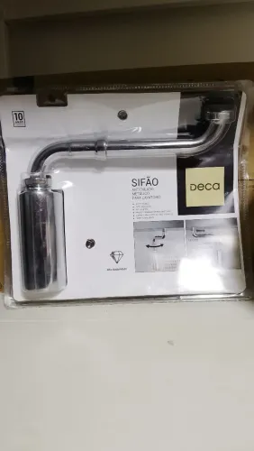 SIFÃO ARTICULADO METÁLICO DECA-NOVO NA EMBALAGEM