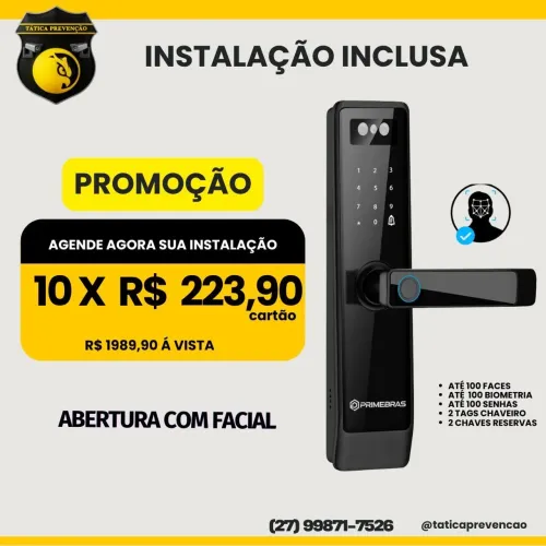 Promoção de fechaduras digitais 