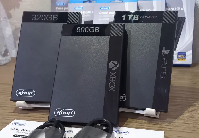 HD s Externos 320Gb 500Gb e 1Tb Knup USB 3.0