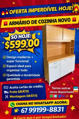 Promoção de Armário de cozinha novo hoje