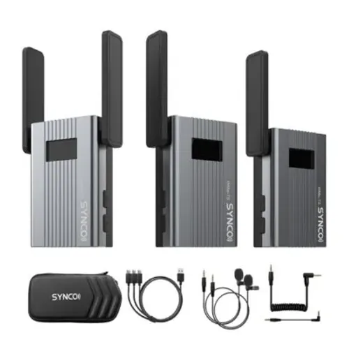 Sistema De Microfone Sem Fio Synco Wmic-ts Professional Uhf