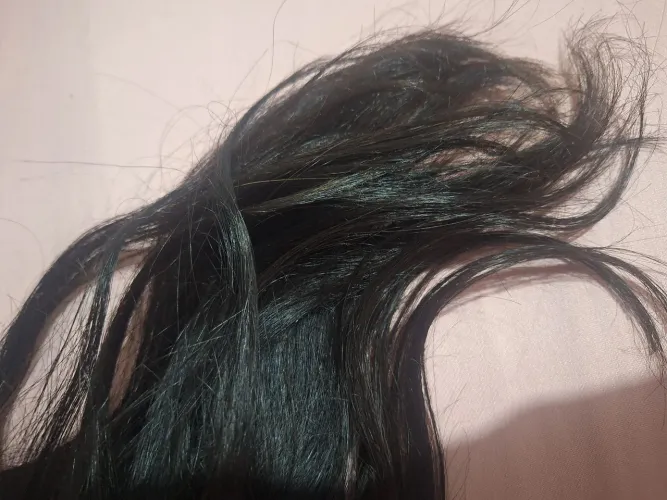 Alongamento de cabelo liso natural 60 cm, premium 