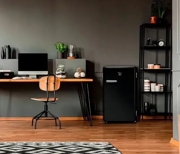 Frigobar Retrô Midea 95 Litros Preto Onix