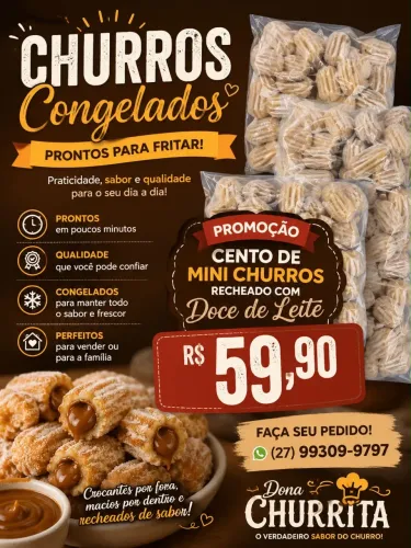 Vende se churros congelados