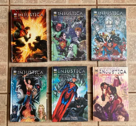 Coleção Injustiça - Deuses Entre Nós Completa (Ano 1 ao 5 + Marco Zero) Capa Dura